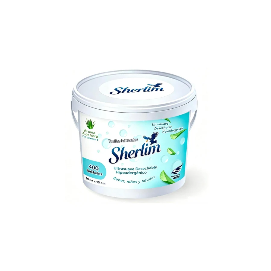Toallas Húmedas Sherlim Aloe Vera